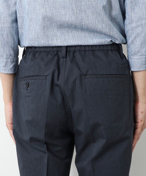 NOLLEY’S（ノーリーズ）の「《ビジカジ対応》綿麻COOLMAX イージーPT 25SS（その他パンツ・メンズ・ネイビー/ベージュ/グレー/サックスブルー・XL/L/M/S）」の15枚目の写真