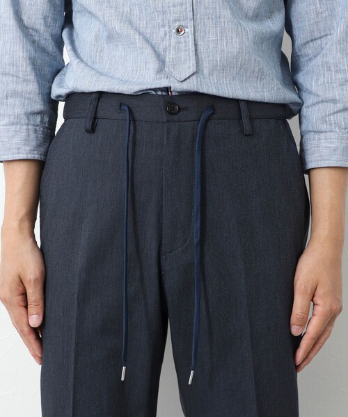 NOLLEY’S（ノーリーズ）の「《ビジカジ対応》綿麻COOLMAX イージーPT 25SS（その他パンツ・メンズ・ネイビー/ベージュ/グレー/サックスブルー・XL/L/M/S）」の16枚目の写真