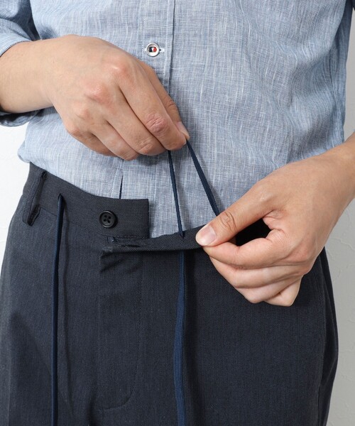 NOLLEY’S（ノーリーズ）の「《ビジカジ対応》綿麻COOLMAX イージーPT 25SS（その他パンツ・メンズ・ネイビー/ベージュ/グレー/サックスブルー・XL/L/M/S）」の17枚目の写真