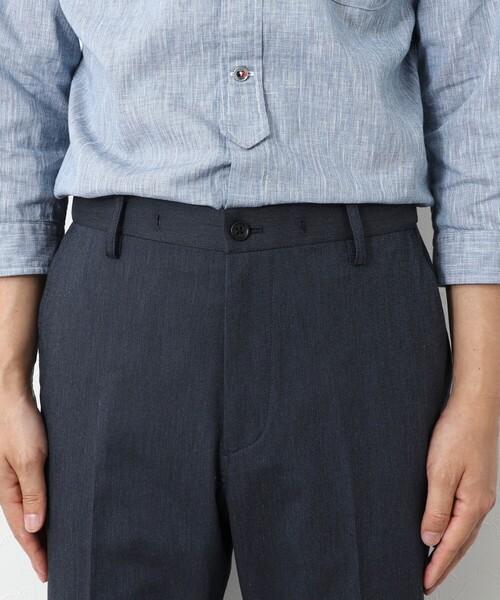 NOLLEY’S（ノーリーズ）の「《ビジカジ対応》綿麻COOLMAX イージーPT 25SS（その他パンツ・メンズ・ネイビー/ベージュ/グレー/サックスブルー・XL/L/M/S）」の18枚目の写真