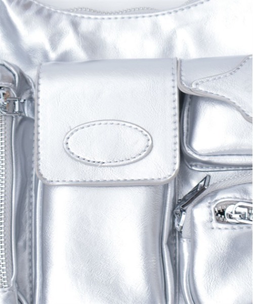 axes femme（アクシーズファム）の「マルチポケットショルダー（ショルダーバッグ・レディース・ブラック/シルバー・FREE）」の16枚目の写真