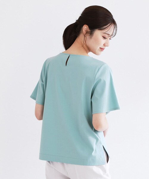 Reflect / リフレクト 【夏SALE／手洗い可】レースデザインジャージTシャツ セール】【夏SALE／手洗い可】レースデザインジャージTシャツ（T