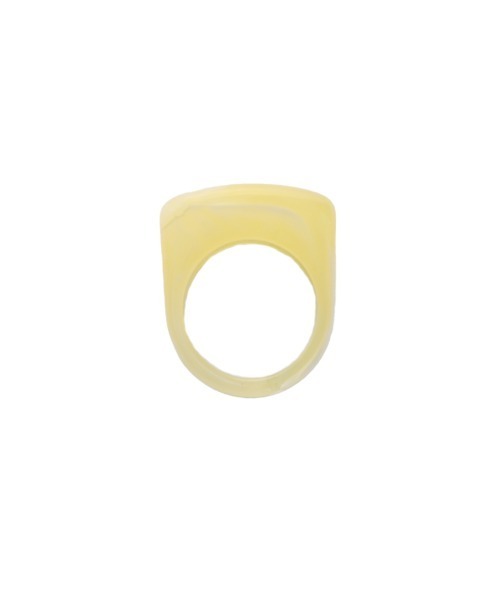 marjour（マージュール）の「SQUARE TRANSLUCENT RING（リング・レディース・カーキ系/イエロー・13号）」の6枚目の写真
