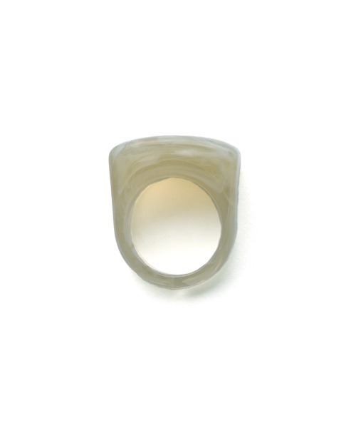 marjour（マージュール）の「SQUARE TRANSLUCENT RING（リング・レディース・カーキ系/イエロー・13号）」の9枚目の写真
