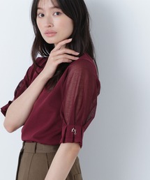 ◇リングチェーンシアースリーブニット
