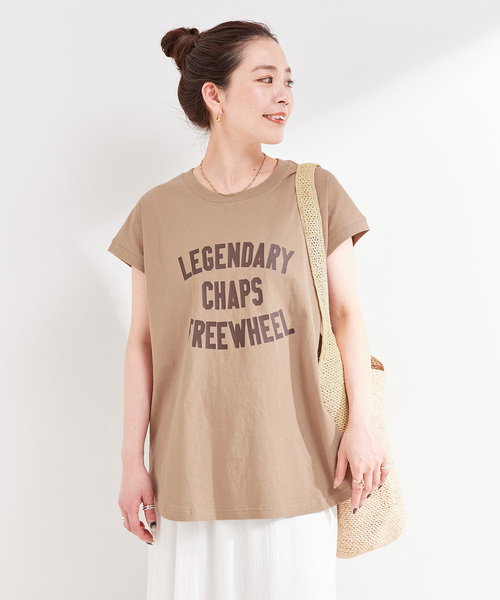 B.C STOCK(ベーセーストック)の「手洗い可 / アソートフレンチスリーブロゴTEE(Tシャツ/カットソー・レディース・チャコールグレー/ホワイト/ブラウン・FREE)」の21枚目の写真