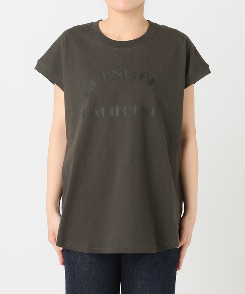 B.C STOCK(ベーセーストック)の「手洗い可 / アソートフレンチスリーブロゴTEE(Tシャツ/カットソー・レディース・チャコールグレー/ホワイト/ブラウン・FREE)」の18枚目の写真