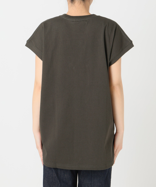B.C STOCK(ベーセーストック)の「手洗い可 / アソートフレンチスリーブロゴTEE(Tシャツ/カットソー・レディース・チャコールグレー/ホワイト/ブラウン・FREE)」の16枚目の写真