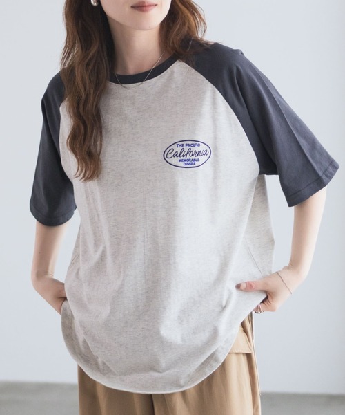 セール】UNDERWRAPS ラグラン刺繍BIGTシャツ（Tシャツ