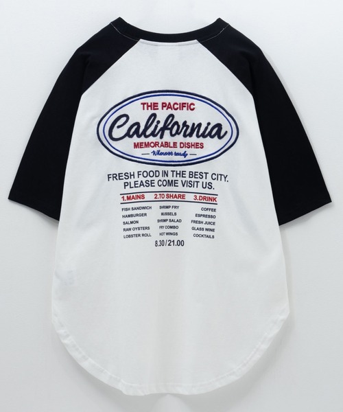 値下げ！仙台貨物 ♡ つなぎ ラグランTシャツ セット クラゲTシャツ 今昔 KJ-26013 和柄 和風 狐 きつね キツネ 刺繍