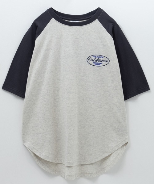 値下げ！仙台貨物 ♡ つなぎ ラグランTシャツ セット クラゲTシャツ 今昔 KJ-26013 和柄 和風 狐 きつね キツネ 刺繍