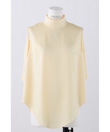 ENFOLD | セミマットサテン スタンドネックタンクトップ(タンクトップ)