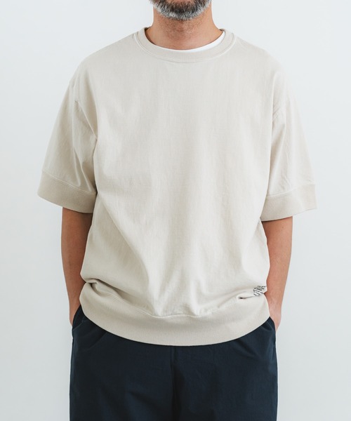 quadro（クオドロ）の「ドライ度詰天竺半袖クルーネックプルオーバー（Tシャツ/カットソー・メンズ・チャコール/グリーン/グレー/キナリ・MEDIUM/LARGE）」の11枚目の写真
