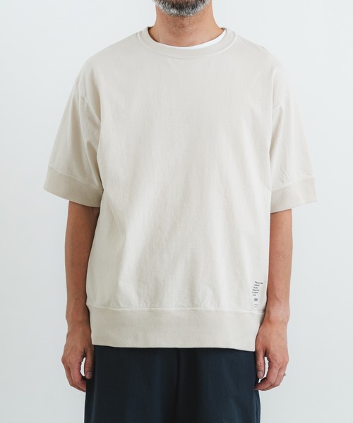 quadro（クオドロ）の「ドライ度詰天竺半袖クルーネックプルオーバー（Tシャツ/カットソー・メンズ・チャコール/グリーン/グレー/キナリ・MEDIUM/LARGE）」の21枚目の写真