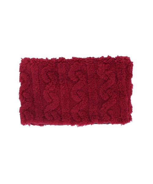 MAKE YOUR DAY（メイクユアデイ）の「リバーシブルネックウォーマー（ネックウォーマー/スヌード・キッズ・ブラック/ブラウン/レッド/アイボリー・FREE）」の4枚目の写真