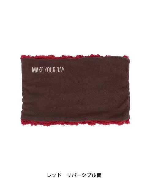 MAKE YOUR DAY（メイクユアデイ）の「リバーシブルネックウォーマー（ネックウォーマー/スヌード・キッズ・ブラック/ブラウン/レッド/アイボリー・FREE）」の9枚目の写真