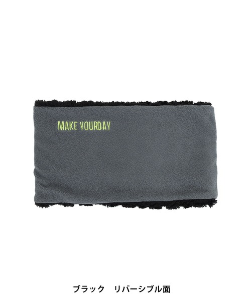 MAKE YOUR DAY（メイクユアデイ）の「リバーシブルネックウォーマー（ネックウォーマー/スヌード・キッズ・ブラック/ブラウン/レッド/アイボリー・FREE）」の5枚目の写真