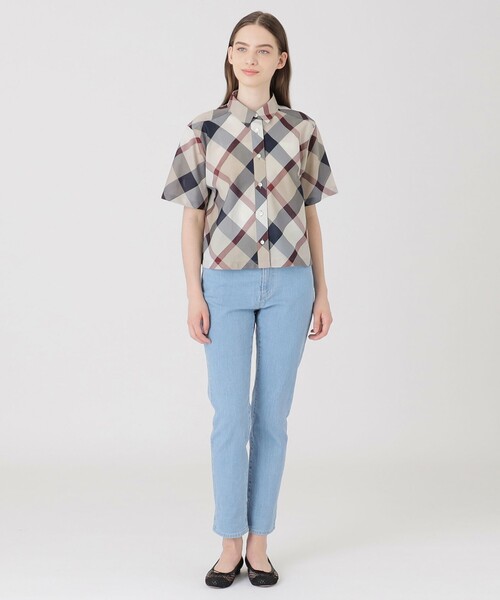 クレストブリッジチェックカラミクロスシャツ（シャツ/ブラウス