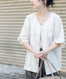 ITEMS URBANRESEARCH | Vネックステッチブラウス(シャツ/ブラウス)