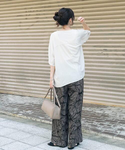 セール】Vネックステッチブラウス（シャツ/ブラウス）｜ITEMS