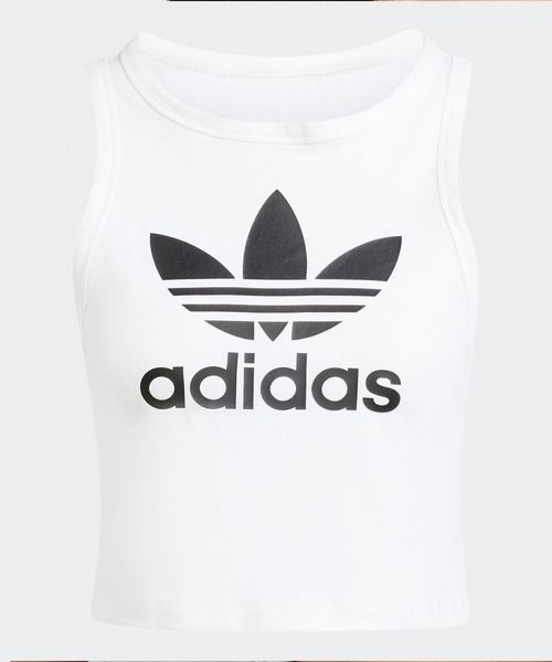 adidas(アディダス)の「adidas/アディダス TREFOIL TANK タンクトップ(タンクトップ・レディース・ホワイト・XS/S/M/L)」の4枚目の写真