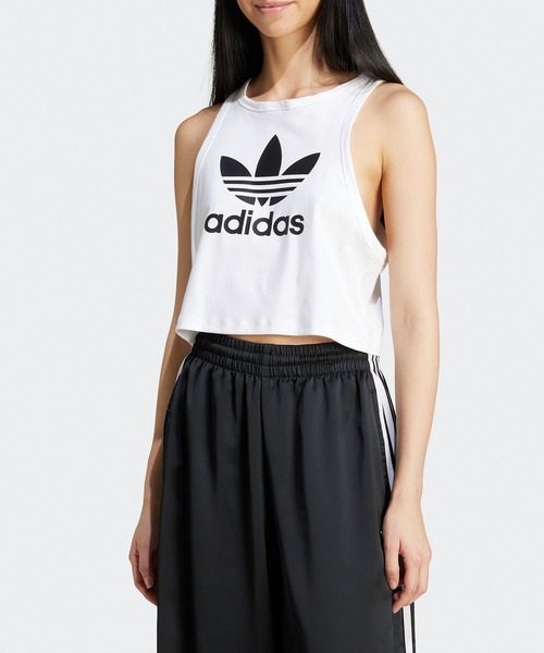 adidas(アディダス)の「adidas/アディダス TREFOIL TANK タンクトップ(タンクトップ・レディース・ホワイト・XS/S/M/L)」の6枚目の写真