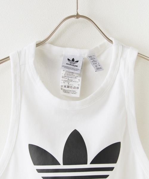 adidas(アディダス)の「adidas/アディダス TREFOIL TANK タンクトップ(タンクトップ・レディース・ホワイト・XS/S/M/L)」の7枚目の写真