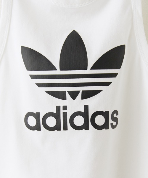 adidas(アディダス)の「adidas/アディダス TREFOIL TANK タンクトップ(タンクトップ・レディース・ホワイト・XS/S/M/L)」の8枚目の写真