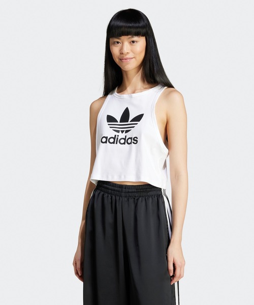 adidas(アディダス)の「adidas/アディダス TREFOIL TANK タンクトップ(タンクトップ・レディース・ホワイト・XS/S/M/L)」の11枚目の写真