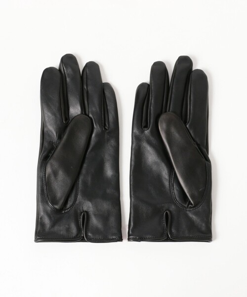 B:MING by BEAMS（ビーミングバイビームス）の「ラムレザー グローブ（手袋・メンズ・ブラック/ダークブラウン・ONE SIZE）」の3枚目の写真