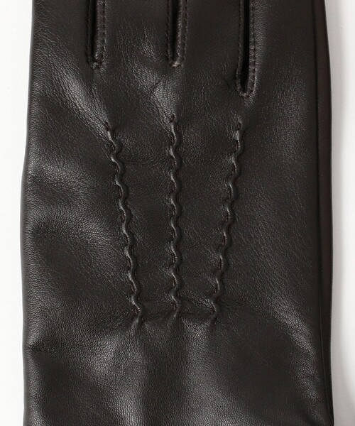 B:MING by BEAMS（ビーミングバイビームス）の「ラムレザー グローブ（手袋・メンズ・ブラック/ダークブラウン・ONE SIZE）」の8枚目の写真