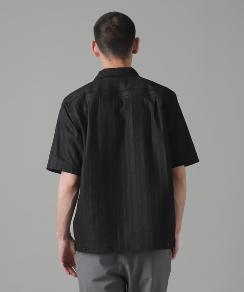 ZUCCa（ズッカ）の「デニムチュールエンブロイダリー / シャツ / S（シャツ/ブラウス・メンズ・ブラック/ネイビー・M size）」の4枚目の写真