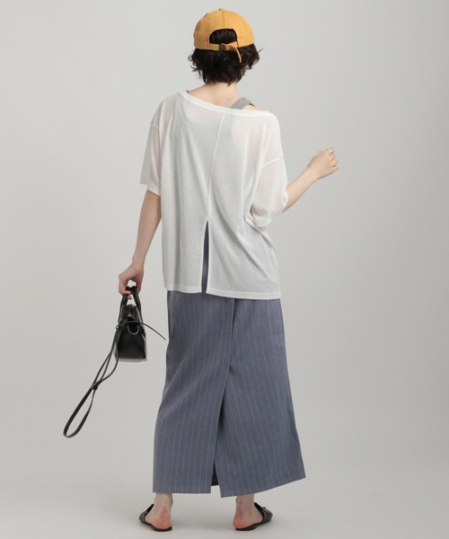 GEORGE'S（ジョージズ）の「イージーナロースカート（スカート・レディース・ネイビー/グレー・MEDIUM/SMALL）」の11枚目の写真