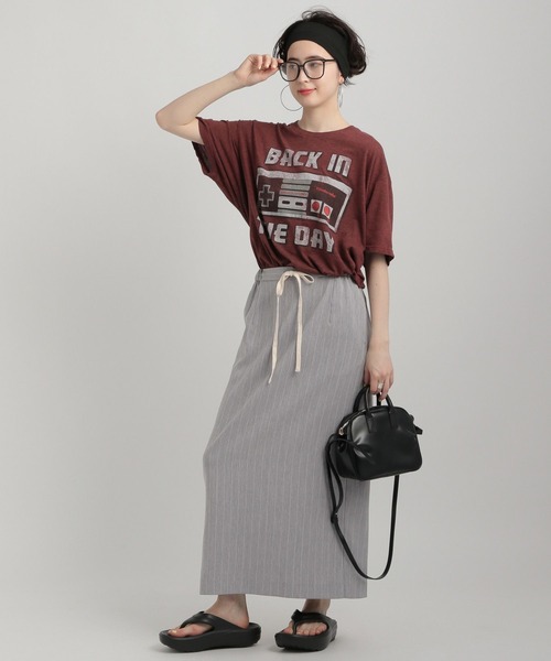 GEORGE'S（ジョージズ）の「イージーナロースカート（スカート・レディース・ネイビー/グレー・MEDIUM/SMALL）」の3枚目の写真