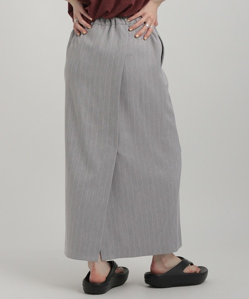 GEORGE'S（ジョージズ）の「イージーナロースカート（スカート・レディース・ネイビー/グレー・MEDIUM/SMALL）」の6枚目の写真