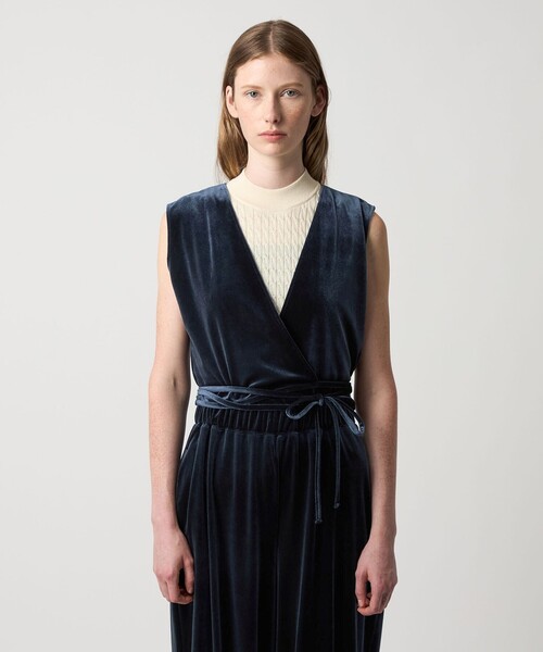 Steven Alan(スティーブンアラン)の「<Steven Alan>ベロア カシュクール ベスト(ベスト・レディース・ネイビー/ダークグレー・FREE)」の17枚目の写真