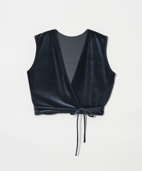 Steven Alan(スティーブンアラン)の「<Steven Alan>ベロア カシュクール ベスト(ベスト・レディース・ネイビー/ダークグレー・FREE)」の14枚目の写真