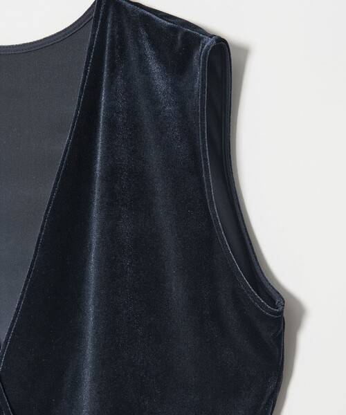 Steven Alan(スティーブンアラン)の「<Steven Alan>ベロア カシュクール ベスト(ベスト・レディース・ネイビー/ダークグレー・FREE)」の11枚目の写真