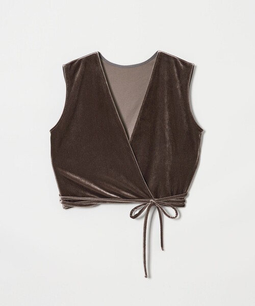 Steven Alan(スティーブンアラン)の「<Steven Alan>ベロア カシュクール ベスト(ベスト・レディース・ネイビー/ダークグレー・FREE)」の7枚目の写真