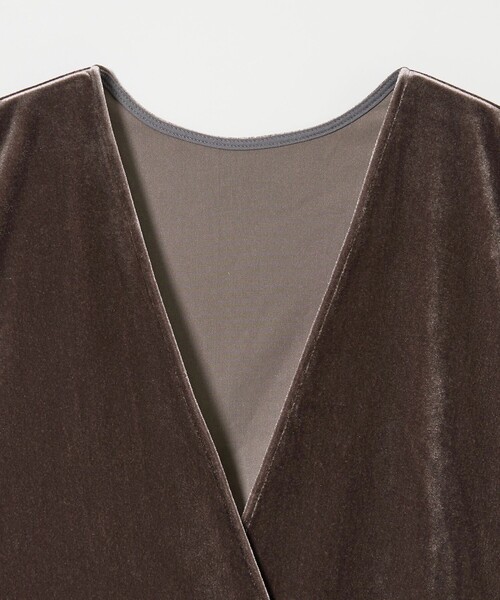 Steven Alan(スティーブンアラン)の「<Steven Alan>ベロア カシュクール ベスト(ベスト・レディース・ネイビー/ダークグレー・FREE)」の5枚目の写真