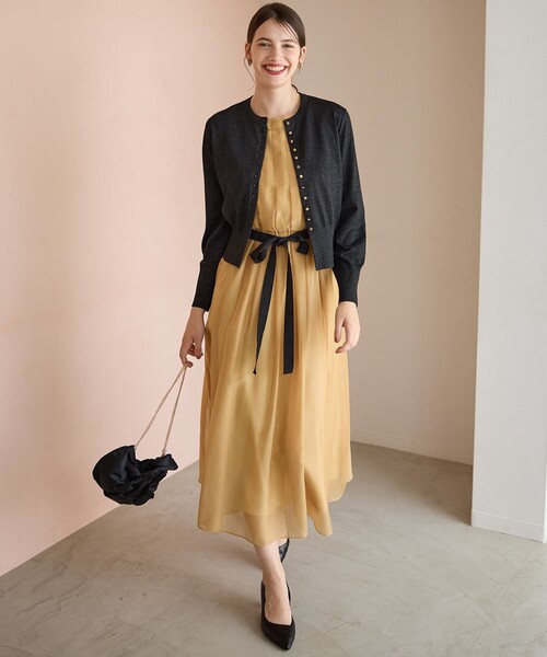 セール】【APPLAUDIR】グロッシーオーガンザ ドレス（ドレス）｜23区