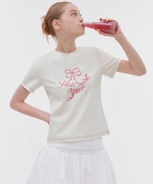 Fano Studios（ファノ ストゥディオズ）の「リボンレタリングロゴプリント ステッチTシャツ FX25S350【Fano Studios】【2025SS】（Tシャツ/カットソー・メンズ）」