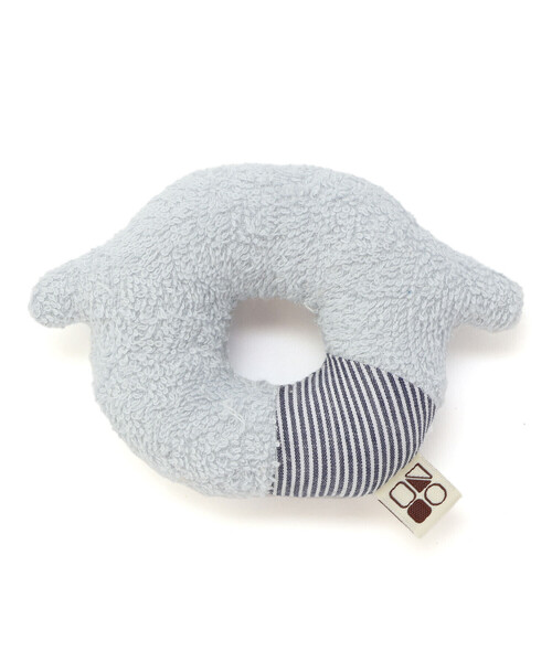 SLAP SLIP BABY（スラップスリップベビー）の「【お揃い】アニマルクマウサギペンギンライオンネコモチーフドーナツ型ラトルベビー（その他ベビー用品・キッズ・ブルー/オフホワイト/イエロー/ベージュ/ピンク・FREE）」の10枚目の写真