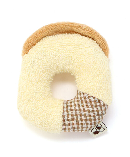 SLAP SLIP BABY（スラップスリップベビー）の「【お揃い】アニマルクマウサギペンギンライオンネコモチーフドーナツ型ラトルベビー（その他ベビー用品・キッズ・ブルー/オフホワイト/イエロー/ベージュ/ピンク・FREE）」の12枚目の写真