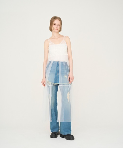 Nora Lily（ノラリリー）の「【Nora Lily】「elle」Whisper Veil Camisole Dress（ワンピース・レディース・ホワイト/ライトパープル/ブラック・FREE）」の2枚目の写真