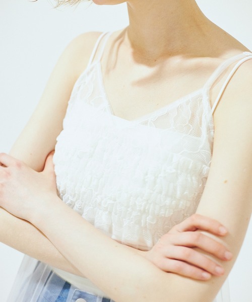 Nora Lily（ノラリリー）の「【Nora Lily】「elle」Whisper Veil Camisole Dress（ワンピース・レディース・ホワイト/ライトパープル/ブラック・FREE）」の4枚目の写真