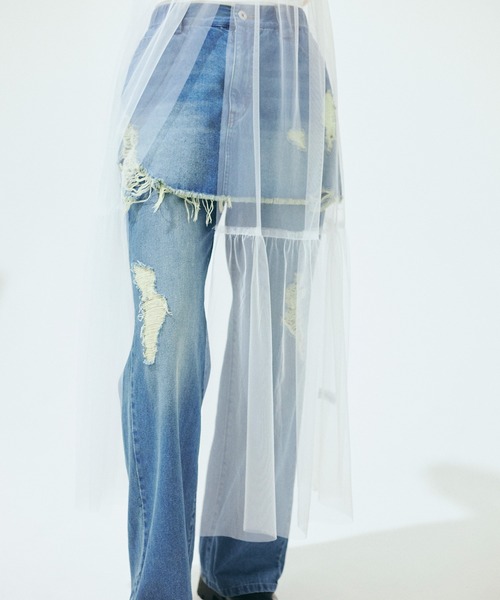 Nora Lily（ノラリリー）の「【Nora Lily】「elle」Whisper Veil Camisole Dress（ワンピース・レディース・ホワイト/ライトパープル/ブラック・FREE）」の5枚目の写真