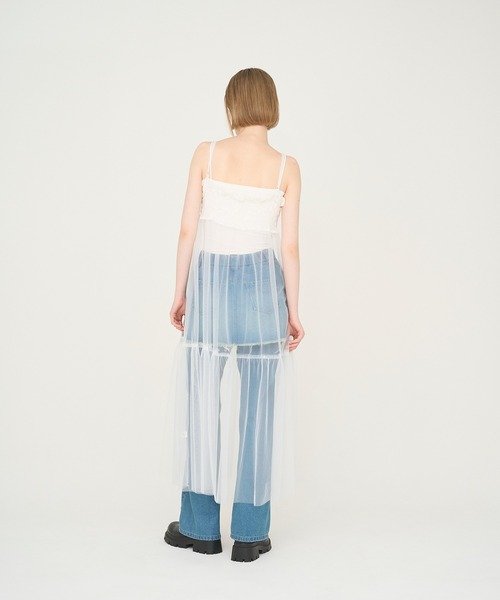 Nora Lily（ノラリリー）の「【Nora Lily】「elle」Whisper Veil Camisole Dress（ワンピース・レディース・ホワイト/ライトパープル/ブラック・FREE）」の8枚目の写真