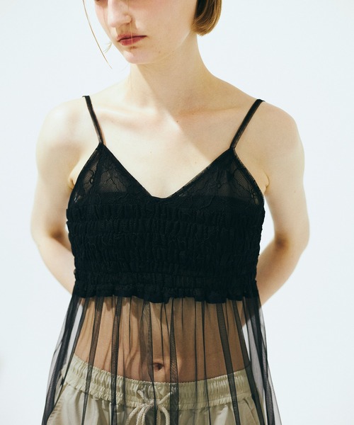 Nora Lily（ノラリリー）の「【Nora Lily】「elle」Whisper Veil Camisole Dress（ワンピース・レディース・ホワイト/ライトパープル/ブラック・FREE）」の11枚目の写真