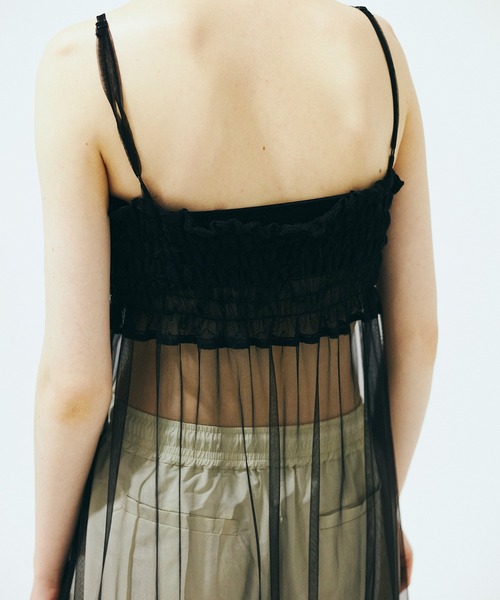 Nora Lily（ノラリリー）の「【Nora Lily】「elle」Whisper Veil Camisole Dress（ワンピース・レディース・ホワイト/ライトパープル/ブラック・FREE）」の12枚目の写真